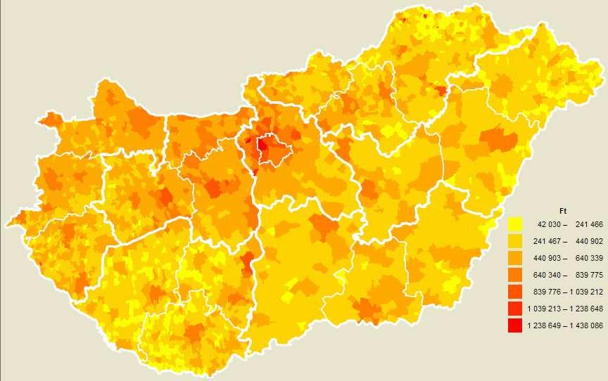 A havi egy fıre jutó