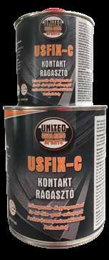 RAGASZTÓK UsFix-C Kontaktragasztó 250g, 750g, 4,5 liter United Sealants USFix-C kontaktragasztó egy gumi és műgyanta (organikus oldószer) bázisú, használatra kész, egy komponensű univerzális