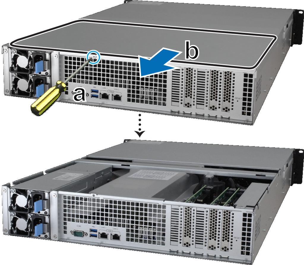 Bővítőkártya beállítása 2Fejezet A Synology FXC17 csatlakoztatása a FlashStation eszközhöz A FlashStation eszközben két darab, egy x8, valamint egy x16 módban működő PCIe foglalat található.