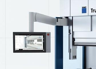 TruBend 5000 sorozat Az ember és a gép párbeszéde. A TRUMPF a modern multi-touch technológia és az ipari vezérlés előnyeit egyesítette a TruBend Touchpoint vezérlőegységben.