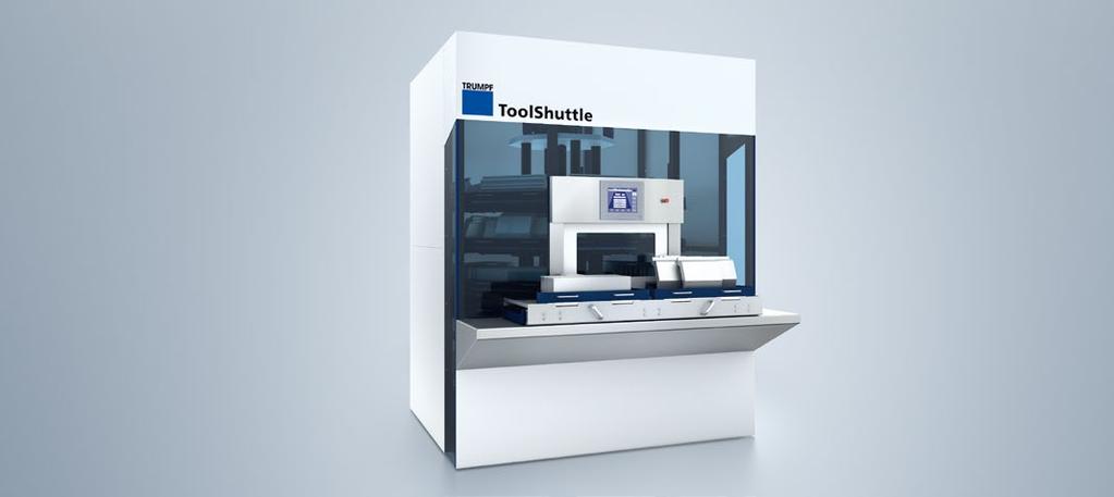 ToolShuttle Mindig kéznél vannak a szerszámok. A ToolShuttle gyorsan és ergonomikusan végzi a felszerszámozást, továbbá 160 folyóméternyi helyet kínál a hajlítószerszámok elhelyezésére.
