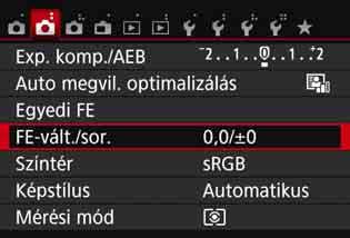 u A színtónus fényforrásnak megfelelő beállításak A beállított fehéregyensúly módosítható.