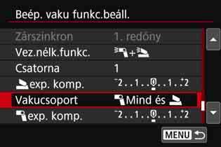Egyedi vezeték nélküli vakus fényképezésk Teljesen automatikus fényképezés a beépített vakuval és több külső Speedlite vakuval A beépített vaku is felhasználható a 186-187.