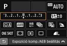 Alap zóna üzemmódok Kreatív zóna módok 3 Készítse el a képet. A kép elkészítéséhez nyomja le teljesen az exponálógombot.