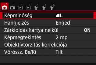 Váltás az LCD-monitoron megjelenő képernyők között Az LCD-monitoron megjeleníthető a felvételkészítési beállításokat tartalmazó képernyő, a menüképernyő, a rögzített képek stb.