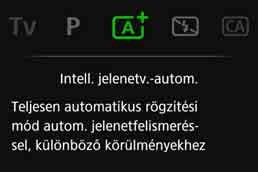Funkcióismertető A Funkcióismertető a fényképezési mód váltásakor vagy felvételkészítési funkció, Élő nézet felvétel, videofelvétel vagy a gyorsvezérlés megjelenítés közben funkció beállításakor
