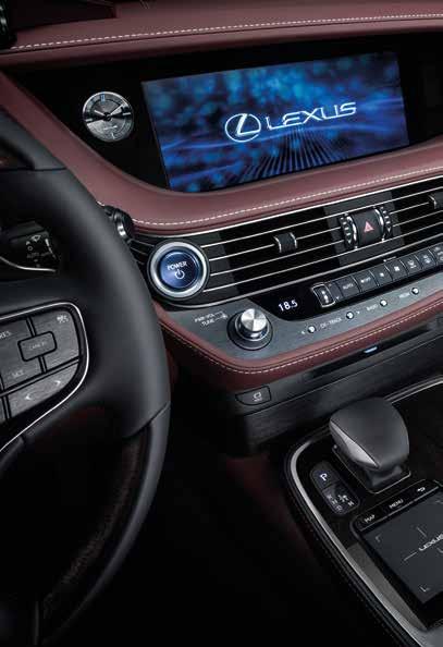 LEXUS SAFETY SYSTEM+ * PCS Ütközés előtti biztonsági rendszer, gyalogosészleléssel A berendezés egy milliméteres hullámhosszú radar és monokuláris kamera segítségével méri fel az ütközés- és