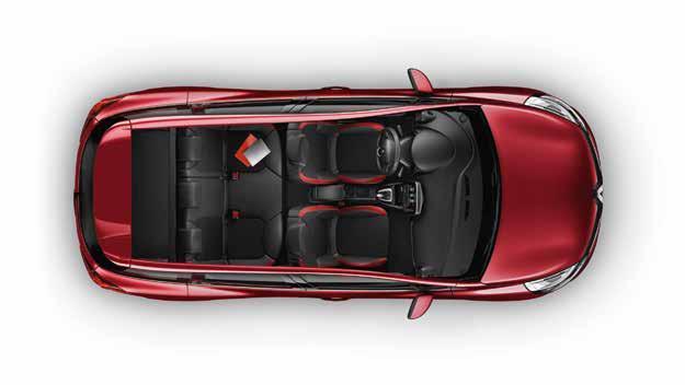 Könnyed mindennapok! A Renault CLIO Grandtour belső tere a praktikum jegyében, mindennapi használatra lett tervezve.