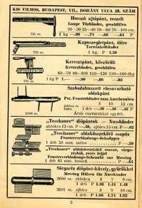 2017 AUGUSZTUS Különféle ablakvasalatok Modern sárgaréz kilincsek Speciális bútorpántok 4.
