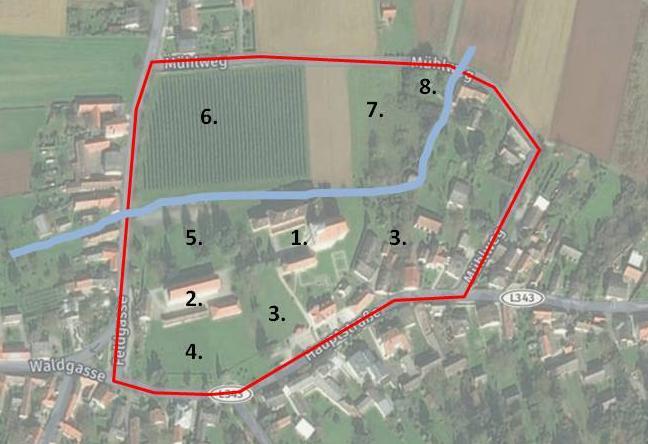 elrendezésnél teljes egészében érvényesül azon regulai előírás, miszerint a kolostort úgy kell megépíteni, hogy minden a falakon belül legyen, hogy a szerzeteseknek ne kelljen azt elhagyniuk. A 13.