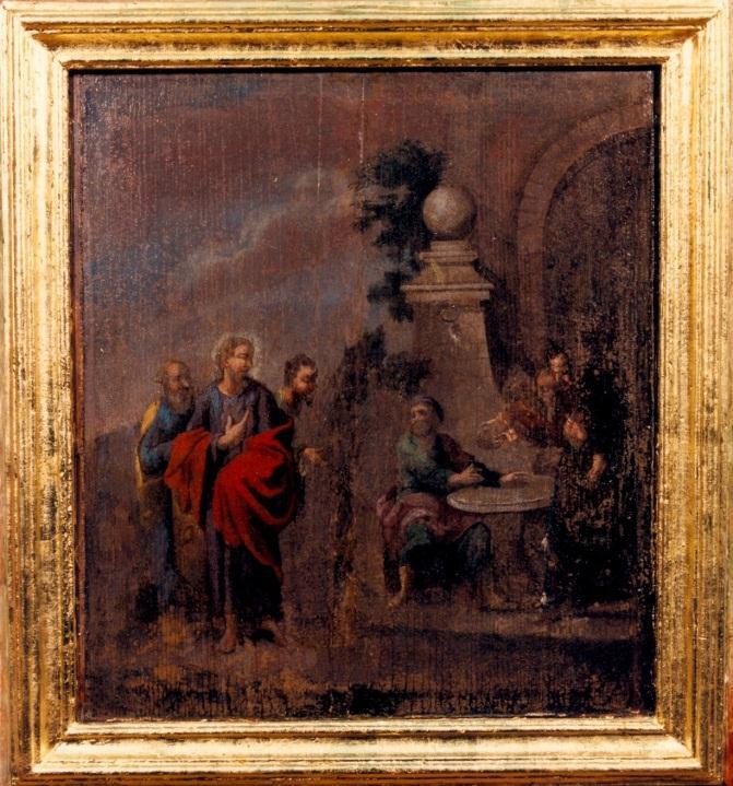 A restaurálás előtt. Olaj, fa 150.
