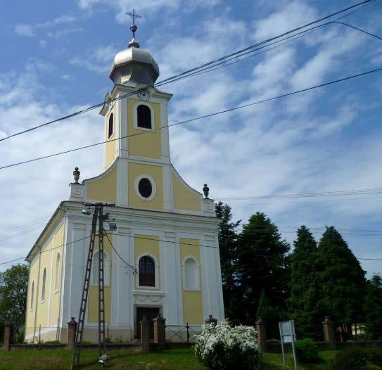 8 Épített értékek Urunk mennybemenetele templom A barokkstílusú műemlék épület 1801 és 1808 között épült az Ady Endre