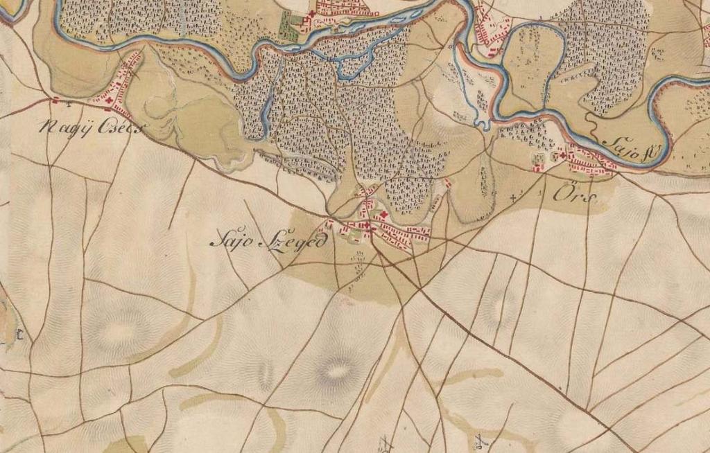 József rendeletére 1780-85 között készült katonai összeírásban Sajó-Szegedként szerepelt. 1860-ban már mai nevén, Sajó- Szöged néven írta alá jelentését a falu jegyzője, Zsoldos György.