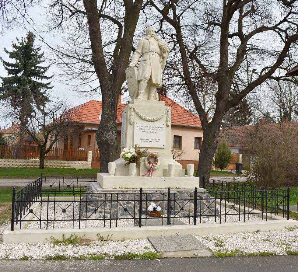 Emlékművek, megőrzendő emlékek 12 13 I. világháborús emlékmű Az 1917. évi VIII.