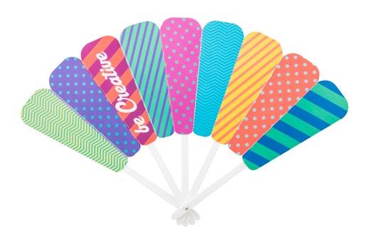 FLOPPYAP718137-01 Egyedi gyártású papír legyező műanyag
