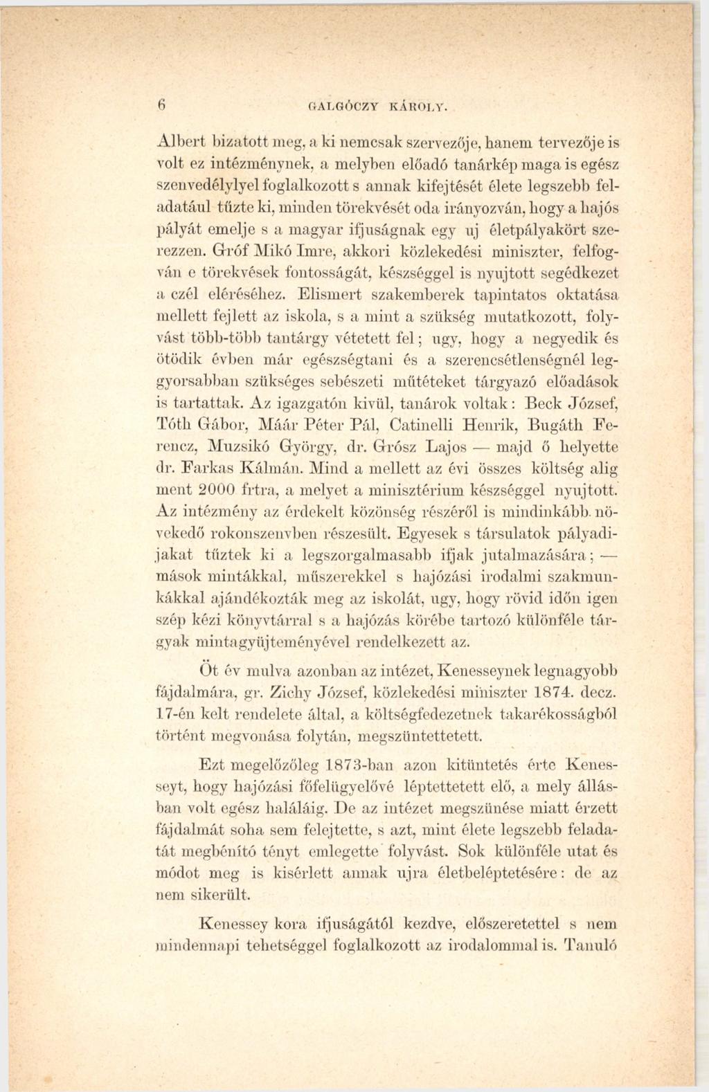6 GALGÓCZY KÁROLY.