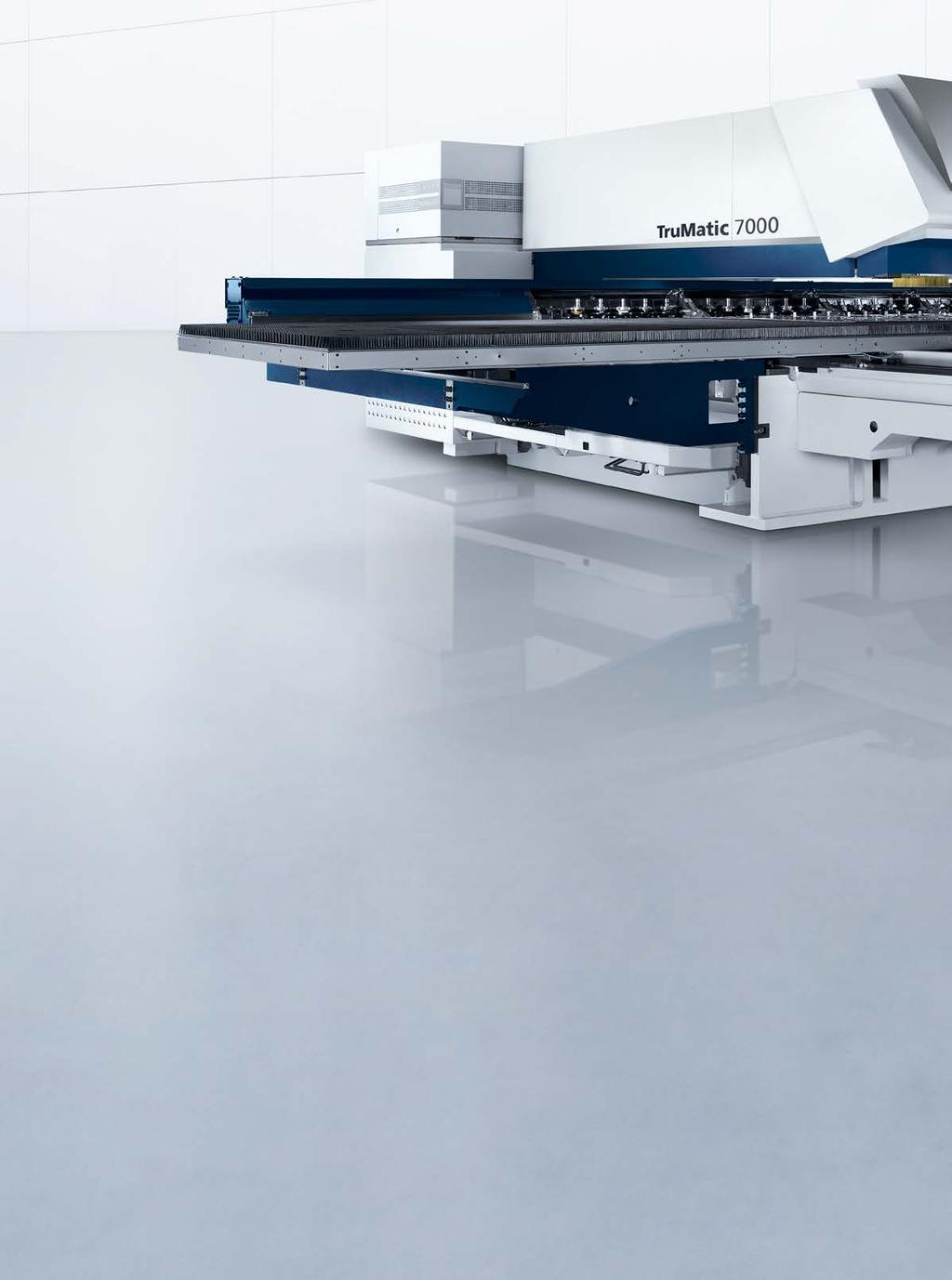Műszaki adatok TruMatic 7000 közepes táblaméret TruMatic 7000 nagy táblaméret Munkaterület (X x Y) Kombinált stancoló és lézeres üzemmód 2500 x 1250 mm 3050 x 1550 mm [1] Stancüzem 2500 x 1250 mm