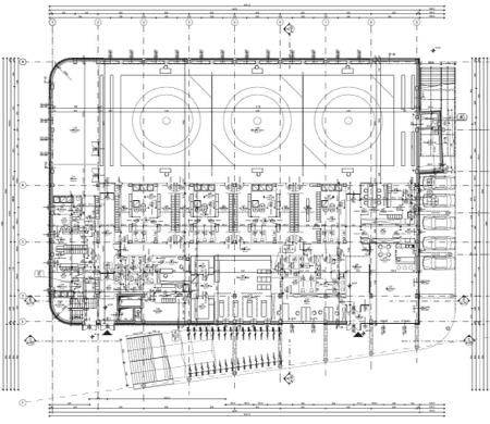 SPORTCSARNOK - FÖLDSZINTI ALAPRAJZ FÖLDSZINT: CSEPELI BIRKÓZÓ VILÁG (1653 M2)! 1. Birkózó csarnok és 100 fős nézőtérrel 1! 2. meditációs tér, imaszoba 3!