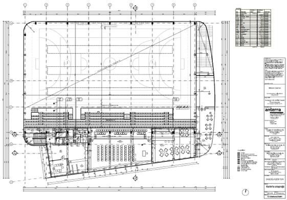 SPORTCSARNOK GALÉRIASZINT GALÉRIASZINT (554M2) :! 1. Lelátó, páholy! 2. Előadóterem: oktató, konferencia, rendezvénytér!