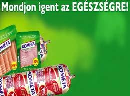 Kométa termékek jelennek meg, melyekből szendvics készül.