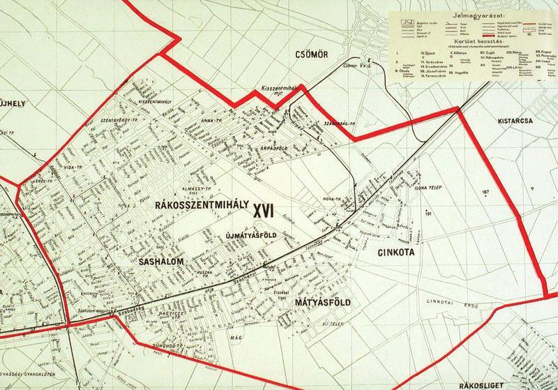 Történet A XVI. kerület területe 33,51 km 2. Részei: Árpádföld, Cinkota, Mátyásföld, Rákosszentmihály, Sashalom (1). Árpádföld A XVI-XVIII. században még akácos erdők borították a vidéket.