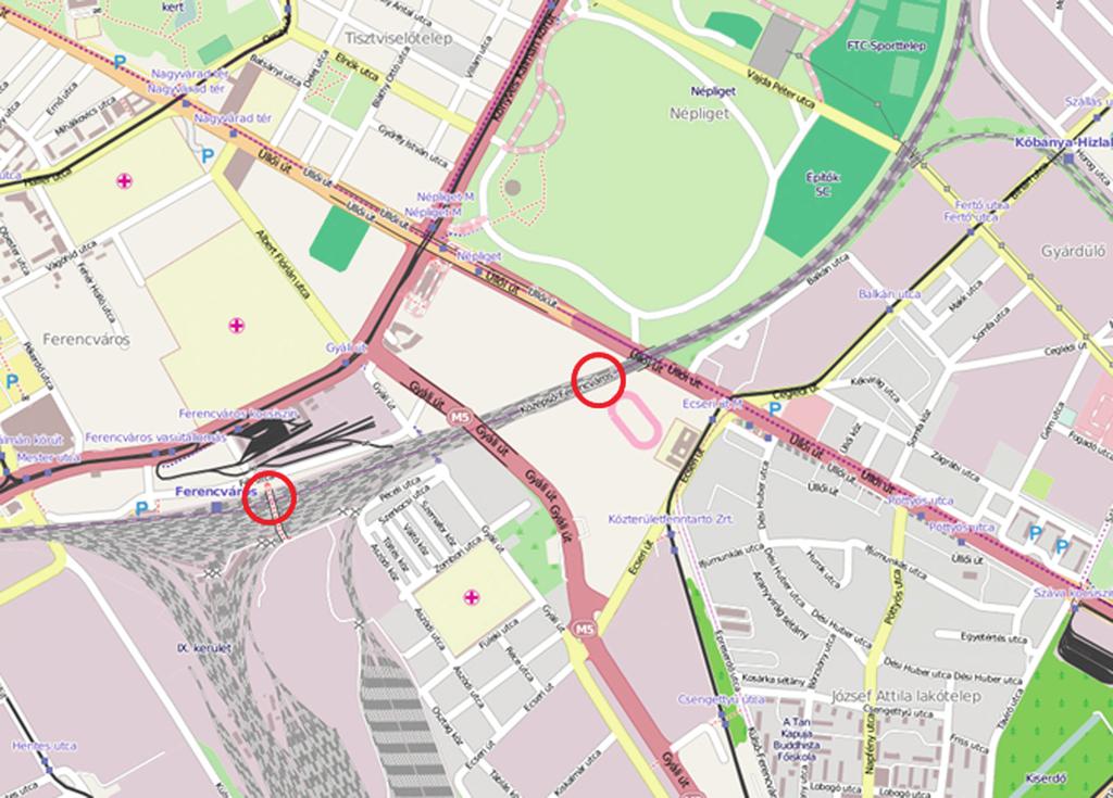 a Gödöllői HÉV vonalra és a Kerepesi út autóbuszaira. Előfeltétel, hogy a Kerepesi úton a balesetmentes átkelést is meg kell oldani a meglévő vasúti hidak mellett.