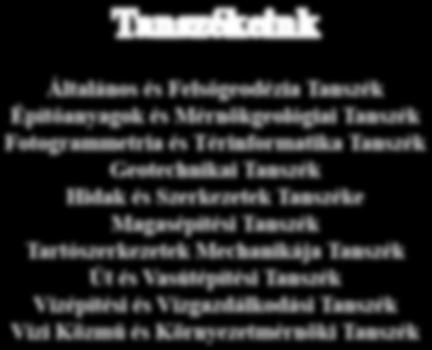 és Szerkezetek Tanszéke