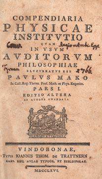 .. Alexandri Sáárosi... Antoni Reviczki... (Nagyszombat, 1756. Akadémiai ny.) (8)p. Hozzá: Dissertatio physica de causis motuum in corporibus Tyrnaviae, 1754. Typis Academicis Societ. Jesu. (2)+184p.