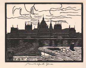 22 Központi Antikvárium 50. Műhlfeith János: 1920. Budapest in twelve original woodcarvings. (Budapest, 1920.) Sokszorositó Ipar Rt. (5)p.+13t.