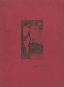 2 beírt oldal, a Magyar Országos Véderő Egyesület fejléces levélpapírján. Kelt: Bp., 1920. IX. 10. Díszesen aranyozott, kiadói félbőr-mappában. Limited edition.