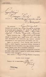 Mór Wahrmann, President of the Jewish Community of Pest. Autograph signed letter. 40 000,- 90.