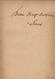 A költő hírhedt verse, amely kétes, de máig tartó hírnevet szerzett neki. Restaurált darab. Borító nélkül. Inscribed by the author. Restored.