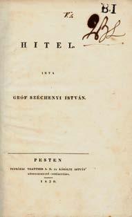 Dessewffy Aurél, Marczel és Emil, gróf: Néhány szó a közönséghez a Hitel, Taglalat, és Világ ügyében Kassán, 1832. Werfer Károly ny. X+(1)+12-39p.