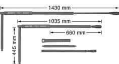 Könnyű magnézium ház (2,16 kg) Max. lazítónyomaték: 1 490 Nm Max.