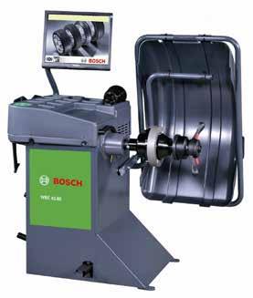 BOSCH KERÉKKIEGYENSÚLYOZÓ BERENDEZÉS WBE 4140 1694100186 Jellemzői: Különböző statikus és dinamikus kiegyensúlyozási programok Szoftverbe integrált párosítási funkció, a keréktárcsa- és