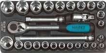 ½", hatszögű dugókulcs készlet 12-32 mm, 12 szögű