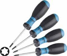 Ergonómikus markolat 4 csavarhúzó: T6, T7, T8 şi T9 ÜLÉS- ÉS