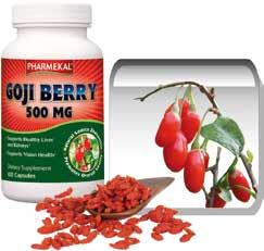 Goji berry 500 mg kapszula 100 db A goji bogyó Távol-Keleten az egyik legelismertebb természetes immunrendszer erősítő élelmiszer, és fontos elemét képezi a kínai, tibeti és indiai orvoslás
