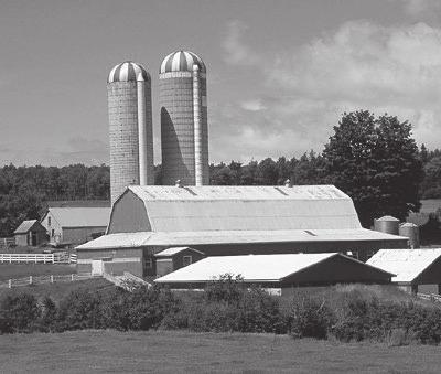 4.24. fénykép. Családi farm az Amerikai Egyesült Államokban A vegyes gazdálkodás esetén a földhasználat igen változatos képet mutat.