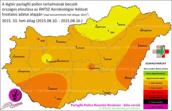 helyzetkép térképes becslését az Országos