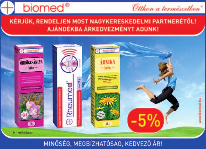 Biomed Kft. akciója 2018. március 1-től 2018. március 31-ig Cremum Kozmetikai Kft. akciója 2018. március 1-től 2018. március 31-ig A Biomed Kft.