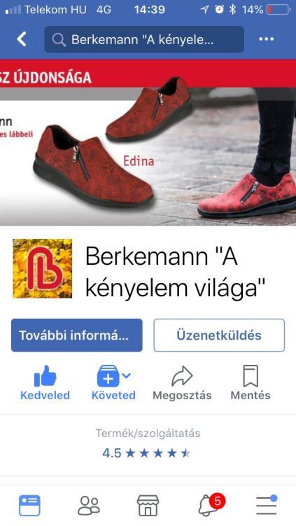Hogyan támogatja a Berkemann a viszonteladókat? Marketing partner.berkemann.hu Facebook 37.