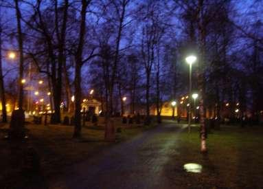 temető van, parknak berendezve.