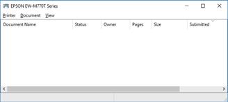 oldal A nyomtató állapotának ellenőrzése a számítógépről (Windows) Kattintson a(z) Nyomtatási sor lehetőségre a