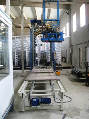 CONVEYOR PÁLYA VPS-2000 ÉS PP-20 KÖZÉ A conveyor pálya a VPS-2000 és PP-20 közé az összeszedő lift kiszolgálása miatt kell, mivel