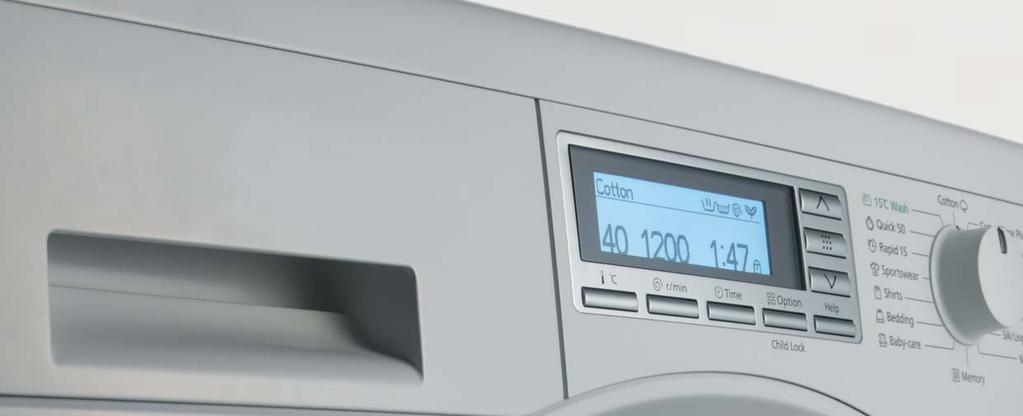 Mosási programok Ahány anyag, annyi mosási program Mindegy, milyen anyagból készültek ruhái, a Panasonic mosógépein számos speciális, kímélő program közül választhat a tökéletes eredmény érdekében.