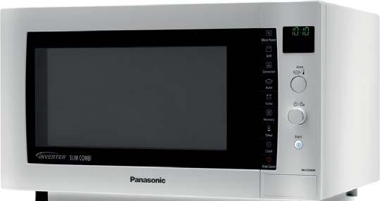 Inverter Grill Space-Saving Style A Panasonic stílusos Slim Combi mikrohullámú sütői ideálisak egy