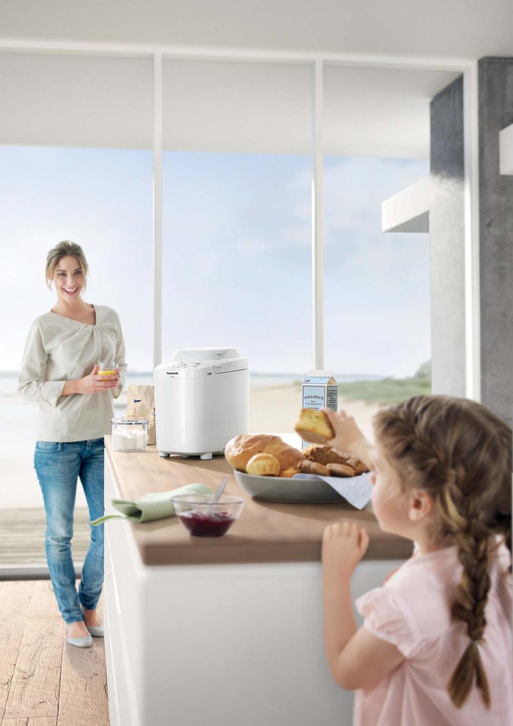 Termékjellemzők Készítsen egyszerűen egészséges és finom Healthy kenyeret and otthon! Fresh Bread with the New Panasonic Breadmakers!