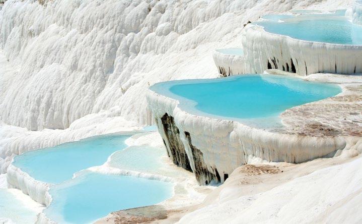 Kirándulások PAMUKKALE Föld-Anya tökléletes munkáját dícséri ez a különleges vízi világ.