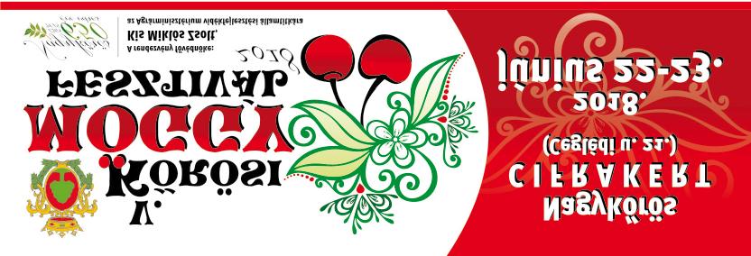 www.keszin.hu Egészség Kultúra Hétköznapok Gyermek Sport Rendezvény 3 Figyelem! A rendezvény helyszíne megváltozott!